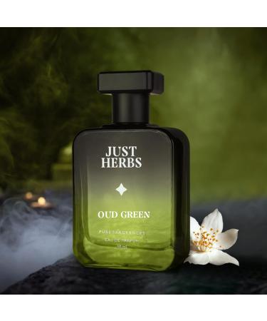 Juslt Herb's Intense Oud Green EDP Perfume Spray for Men Long Lasting Fragrance - 50 ml - Buy Online on GoSupps.com