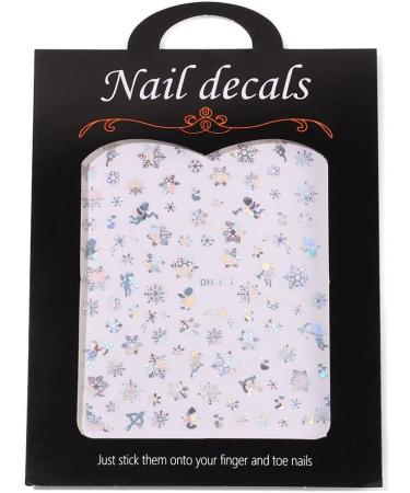 3D Snowflake Christmas Silver Nail Art Stickers Self Adhesive Manicure Decor Transfer Decals(189) Style189 - Buy Online on GoSupps.com