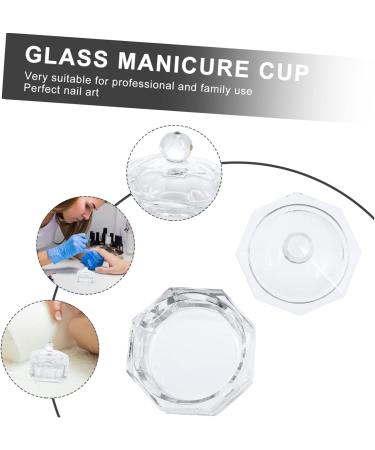 Beavorty Nail Art Crystal Cup Crystal Liquid Nail Dish Nail Glitter Holder Crystal Cup for Nail containers with lids monomer Liquid Bowl Crystal Nail Cup Crystal Glass k5 Nail Pen Manicure - Buy Online on GoSupps.com