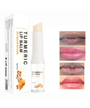 2PCS Lip Lightening for Dark Lips Turmeric Lip Balm for Smokers Lip Brightener for Smokers Dark Lip Lip Scrub for Dark Lips to Lighten Lip Exfoliator Scrub for Lip Softening & Hydration