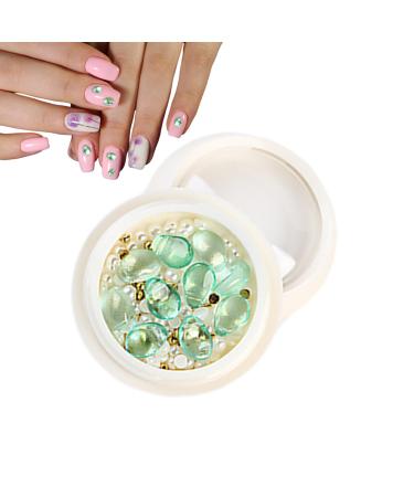 JMEDIC Small Rhinestones for Nails | Nail Rhinestone Stones | Gems for Nails Nail Jewels Crystal Gemstones Nail Art Rhinestones Kit Manicure DIY Decoration Accessories