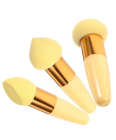 FRCOLOR 6 Pcs Mushroom Beauty Pencil Sponge Puff - Blending Powder Applicator | Makeup Beauty Kit for Women | Travel-Friendly Foundation Sponges | Yellow (Pack of 1 - Buy Online on GoSupps.com