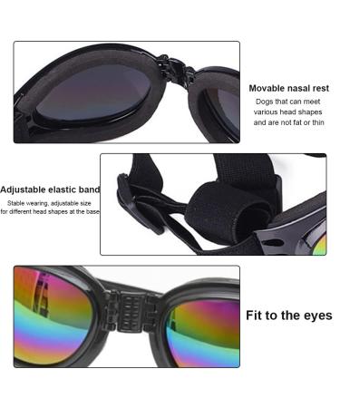 KQNM Dog Sunglasses - UV Protection for Small Dogs | Adjustable & Windproof Motorcycle Glasses - Buy Online on GoSupps.com