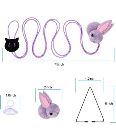 2PCS Retractable Cat Wand Toys + 10PCS Teaser Refills & 1PCS Hanging Door Self-Play Cat Toy - Interactive Kitten Toy Set for Teaser Play and Exercise - Buy Online on GoSupps.com