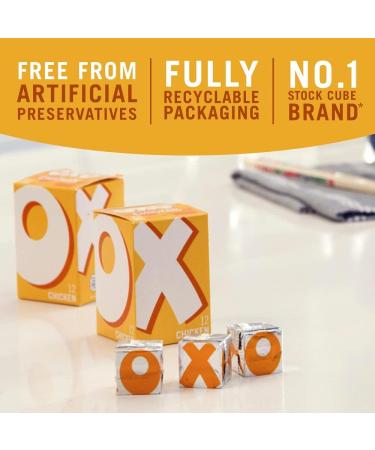OXO 24 Chicken Stock Cubes 142g - 24 Count | Pack of 1 - Premium Chicken Flavor - Buy Online on GoSupps.com