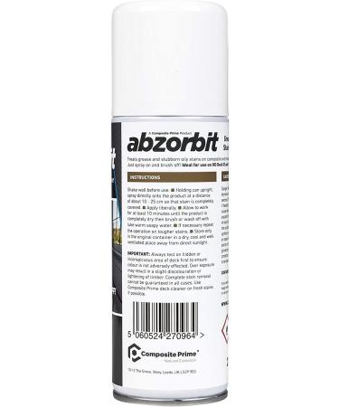 Abzorbit Composite Decking Cleaner Probably the Best Grease & Oil Stain Remover for Wooden Timber and Composite Decking Just Spray On and Brush Off Try it You will Love the Results 200 Millilitres - Buy Online on GoSupps.com