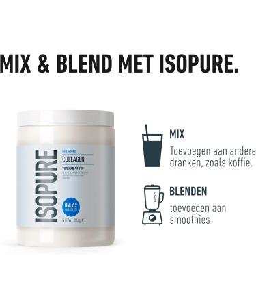 Isopure Collagen Powder Neutral with Vitamin C 20 g Type 1 Collagen per Serving Sugar Free Without Artificial Flavors 300 g - Buy Online on GoSupps.com