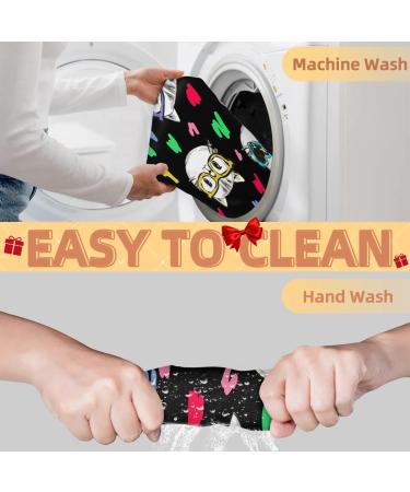 Beard Bib Apron for Men - Non-Stick Waterproof Hair Catcher with Colorful Cat Pattern | Perfect for Shaving & Trimming - Buy Online on GoSupps.com