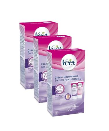 VEET Lot de 3 Cr mes D colorante Visage et Corps 1 tui de 2 tubes de 75 ml