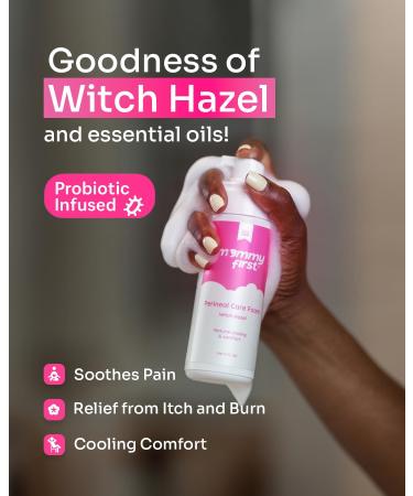 Mommy First Alcohol-Free Witch Hazel Postpartum Healing Foam & Perineal Cooling Liners Bundle Probiotic-Infused Relief for Perineal Pain Itch & Burn After Birth 24 Liners + 5oz Foam 24 Count (Pack of 1) - Buy Online on GoSupps.com