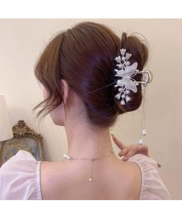 Korean Women Hair Claw Hair Clips Flower Butterfly Tassel Hairpin Grab Shark Clip Headdress Hair Accessories 1 108 - Buy Online on GoSupps.com