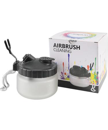 SAGUD Airbrush Cleaning Pot Kit with Strong Glass Bottles & Holder Station - Buy Online on GoSupps.com