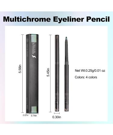 Erinde Multichrome Gel Eyeliner Pencil | Peacock Color Shifting Eye Liner Makeup - Buy Online on GoSupps.com