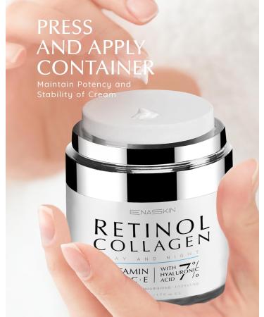 EnaSkin Retinol Cream for Wrinkles: Face Neck Collagen Cream for Tightening Skin - Anti Aging Facial Moisturizer Day and Night for Women and Men 1.7 Fl OZ 1.7 Fl Oz (Pack of 1) - Buy Online on GoSupps.com