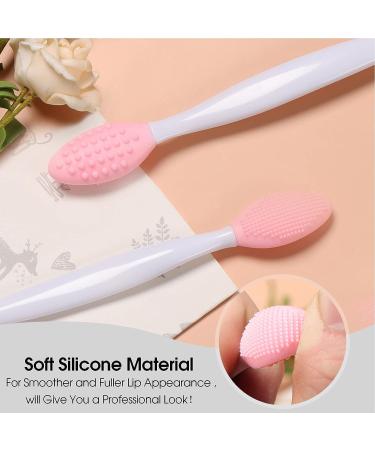 Silicone Lip Scrub Brush | Exfoliating Double-Sided Lip Scrubber Tool | Smoother & Fuller Lips | 3 Colors, 3 PCS - Buy Online on GoSupps.com