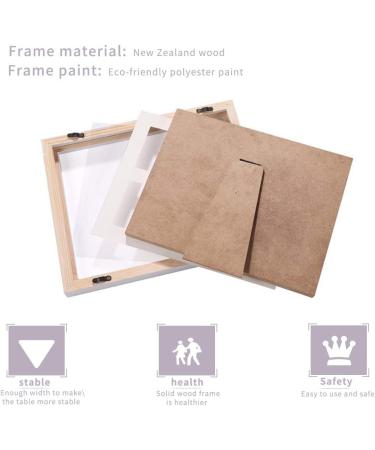 Baby Handprint & Footprint Frame - Amayga Wooden Plaster Print Set | Perfect Newborn Memory Gifts - Buy Online on GoSupps.com