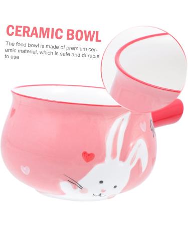 Alipis 2pcs Breakfast Handle Bowl Salad Bowl Kitchen Accessories Ceramic Bowl Cutlery Set Child Household - Buy Online on GoSupps.com