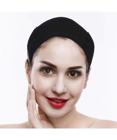 Knitted Net Black Elastic Hair Net - Breathable Adjustable Salon Hair Fixing Solution | International Shipping Available - Buy Online on GoSupps.com