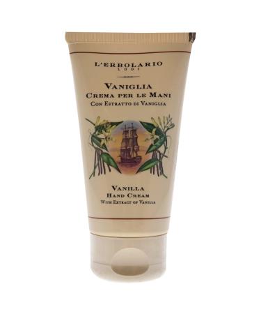 L'Erbolario Vanilla Hand Cream - Toning & Softening Scented Lotion | Cruelty-Free Daily Moisturizer with Macadamia & Sunflower Oils | 2.5 oz - Buy Online on GoSupps.com