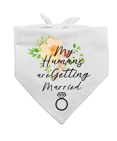 Laiyoho dog bandanas My Humans Getting Married Pet Bandana's dog-wedding bandana Wedding-pamper-hunde bandana scarf with elegant flower leaves diamond patterns for dog cat lovers - Buy Online on GoSupps.com