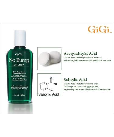 GiGi No Bump Skin Smoothing Topical Solution - 8 fl oz (Pack of 1) | Post-Shave, Waxing, or Laser Hair Removal Treatment - Buy Online on GoSupps.com