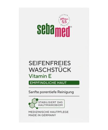 SEBAMED Sebamed 50g Soap-Free Cleanser convenient travel size with vitamin E for soap-free cleansing of sensitive skin suitable for hand and body cleansing.