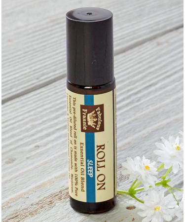 Fabulous Frannie Sleep Essential Oil Blend Pre-Diluted Roll-On 10 ml Made with Chamomile Marjoram Bulgarian Lavender and Vetiver