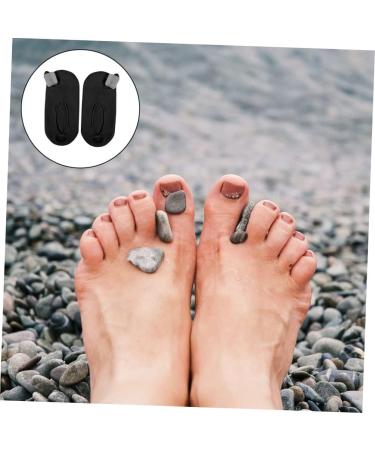 FOMIYES Men's Invisible Boat Socks Separator with Hallux Valgus Protector - Black, 1 Pair - Buy Online on GoSupps.com
