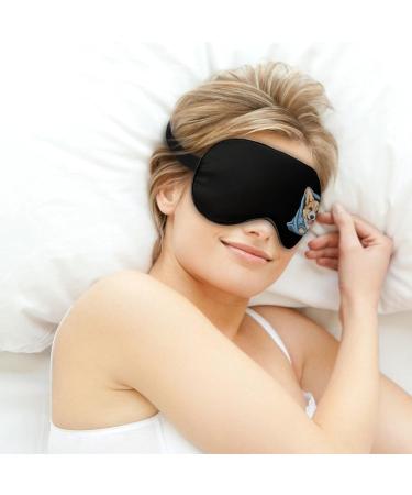 Shop Corgi Dog Puppy Eye Mask - Soft Sleep Mask with Blue Blanket & Adjustable Strap - Blocks Light for Men & Women - Buy Online on GoSupps.com