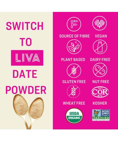 LIVA Date Syrup and Date Powder Gift Box Includes 2 LIVA Date Syrup 400g 2 LIVA Date Powder 275g and 1 LIVA Branded Glass Mug Mother's Day | Housewarming | Corporate Foodie | Baking Enthusiast - Buy Online on GoSupps.com