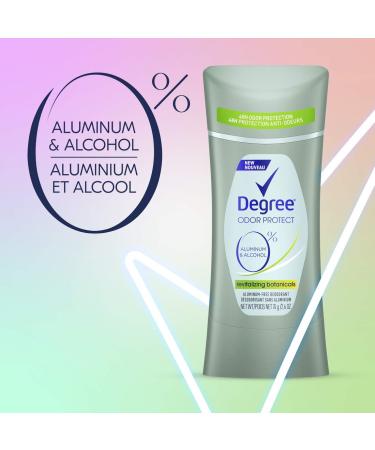 Degree 0% Aluminum Free Deodorant for Women 2.6 oz - 48H Odor Protection with Revitalizing Botanicals - Buy Online on GoSupps.com