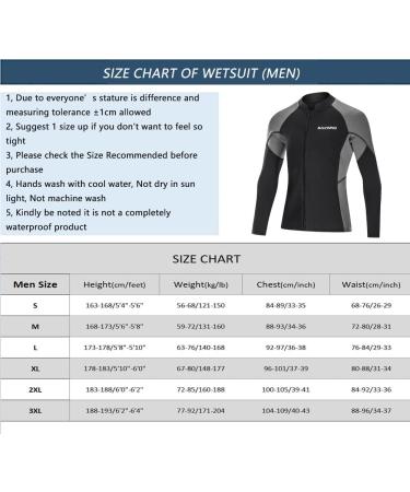 Neoprene Wetsuit Top Jacket 2MM Long Sleeve for Men and Women | Front Zip Windproof Diving Shirt | Ideal for Surfing, Snorkeling, and Water Sports - Buy Online on GoSupps.com