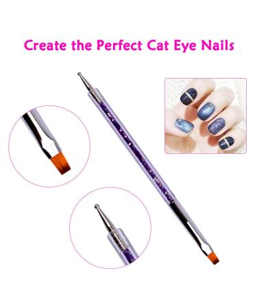 Nail Magnet Stick Set - 5 Piece Double Head Floral Design Magnet Pen & Strong Pencil for DIY 3D Cat Eye & Gel Nail Art Accessories - Buy Online on GoSupps.com
