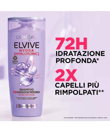  L'OR AL L'oreal Paris Elvive Hair Care Shampoo and Balm (Hydra Hyaluronic Shampoo 300 ml) - Buy Online on GoSupps.com