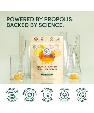 Soothing Honey Ginger Lemon Cough Drops by Beekeeper's Naturals - Immune Support with Vitamin D Zinc and Propolis Throat Soothing Lozenges 14 Ct(2PACK) Ginger Lemon 2 PACK - Buy Online on GoSupps.com