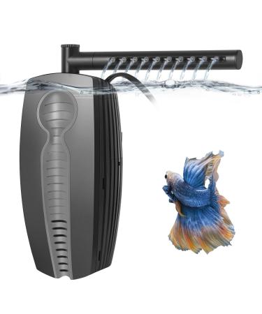 Fedour aquarium filter 600L Adjustable aquarium Interior filter 8W Ultra quiet fishing tank filter with two water outputs aquarium filter pump for 20-600l fish and turtle tank - Buy Online on GoSupps.com