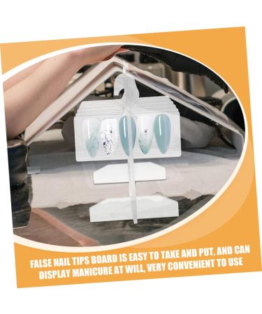 HAPINARY 2 Sets Nail Display Board Durable Nail Tips Holder Acrylic Display Holder Decorative Nail Art Tip Boards Manicure Supplies Nail Tips Display Holder Nail Art Display Supplies - Buy Online on GoSupps.com