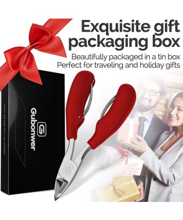 Pedicure Nail Clippers Professional Thick Toenail Clippers and Ingrown Nail Clippers for Men and Seniors Pedicure Clippers Toenail Clippers Heavy Duty Nail Clippers for Thick Toenails Professional Pointed (Red) - Buy Online on GoSupps.com