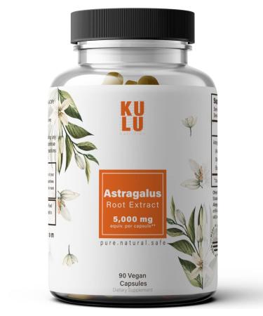 Astragalus Root Extract Capsules - 5,000 mg of Astragalus Extract per Serving with High Polysaccharide Content - Made in The USA, Vegetarian, Gluten Free and Non-GMO - Astragalus Capsules Root Powder