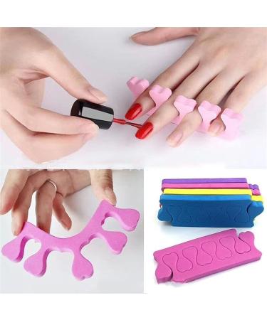 100 Pairs Soft Toe Separators Anti-Scratch Sponge Pedicure Bulk Nail Art Stretcher - Pink - Buy Online on GoSupps.com