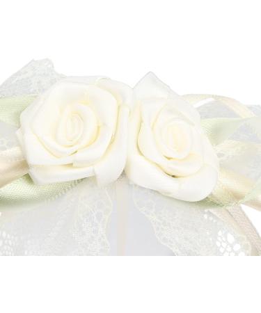 White Wedding Flower Basket Easy Carry Lightweight Wedding Flower Girl Basket for Photography - Buy Online on GoSupps.com