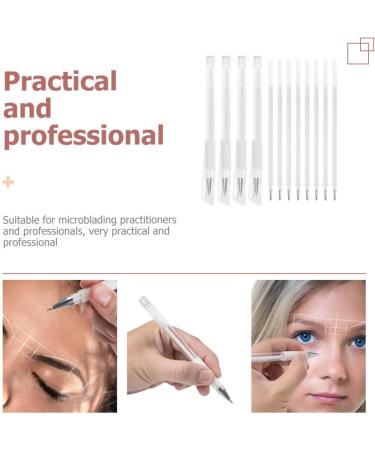 iplusmile Stylo Sourcils Marqueur Blanc 12 Pi ces pour Cartographie Microblading Waterproof Usage Professionnel Salon de Beaut  - Buy Online on GoSupps.com