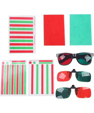 Red Green Amblyopia Glasses for Color Blindness | Protanopia & Anerythrochloropsia Reading Aid | International Shipping - Buy Online on GoSupps.com
