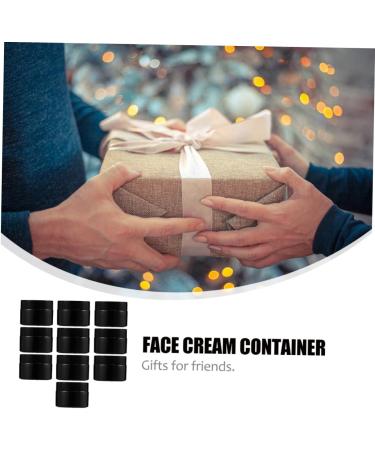 Beaupretty Travel Storage Bottle cream bottle container lotion bottle refillable cosmetic jar Cosmetic Bottle empty containers Cream Container with Glass Travel Lotion 5x5x4cm Black - Buy Online on GoSupps.com