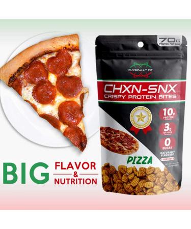 Barn Dad Nutrition Crispy Protein Bites - Pizza Flavor | 7 Servings, 70g Protein | 6.9oz Bag - Buy Online on GoSupps.com