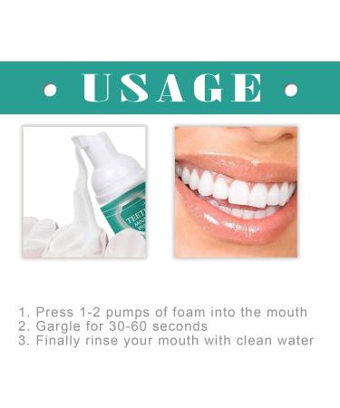 Herbal Teeth Total Care Mouthwash | 2024 Whitening Mousse & Fresh Breath Foam | Optimal Oral Care & Gum Health - Buy Online on GoSupps.com