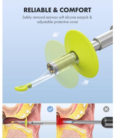 Anykit Digital Otoscope with Gyroscope, 4 Inches Screen, 3.9mm Ear Scope Camera with 6 Lights, Ear Wax Removal Tool, 32GB Card, Supports Photo Snap and Video Recording - Buy Online on GoSupps.com
