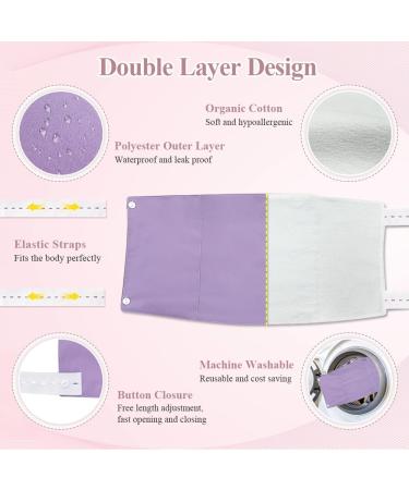 Organic Castor Oil Pack Compress for Liver Detox - Reusable Cotton Wrap with Adjustable Belt - Sleep Aid - Purple Violet - Buy Online on GoSupps.com