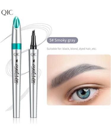 New Magic Eyebrow Pencil 3D Waterproof Microblading Eyebrow Pencil Contouring Pen Eyebrow Pencil with 4 Fork Tip Effortlessly Creates Lasting MakeUp Professional Natural Looking Eyebrows (1PC-D) - Buy Online on GoSupps.com