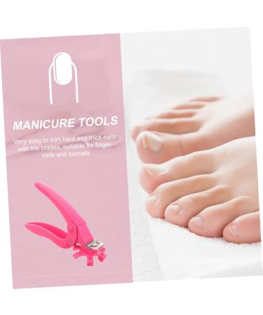 Housoutil Trimmer Fake Nails Faux Nail Clippers Nail Art Clipper Manicure Nail Extended Nail Clipper Nails Clipper False Clipper Nail Tips Pink Nail Portable Stainless Steel - Buy Online on GoSupps.com